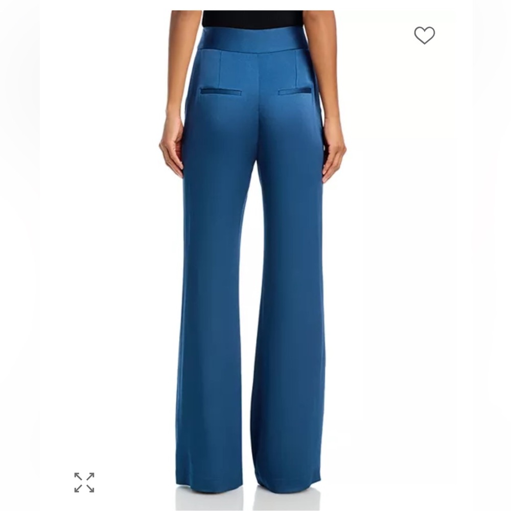 Veronica Beard Lebone High-Rise Flared Pants in Blue Stone sz 2 - Picture 4 of 10
